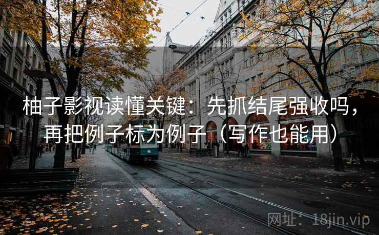 柚子影视读懂关键:先抓结尾强收吗,再把例子标为例子(写作也能用)